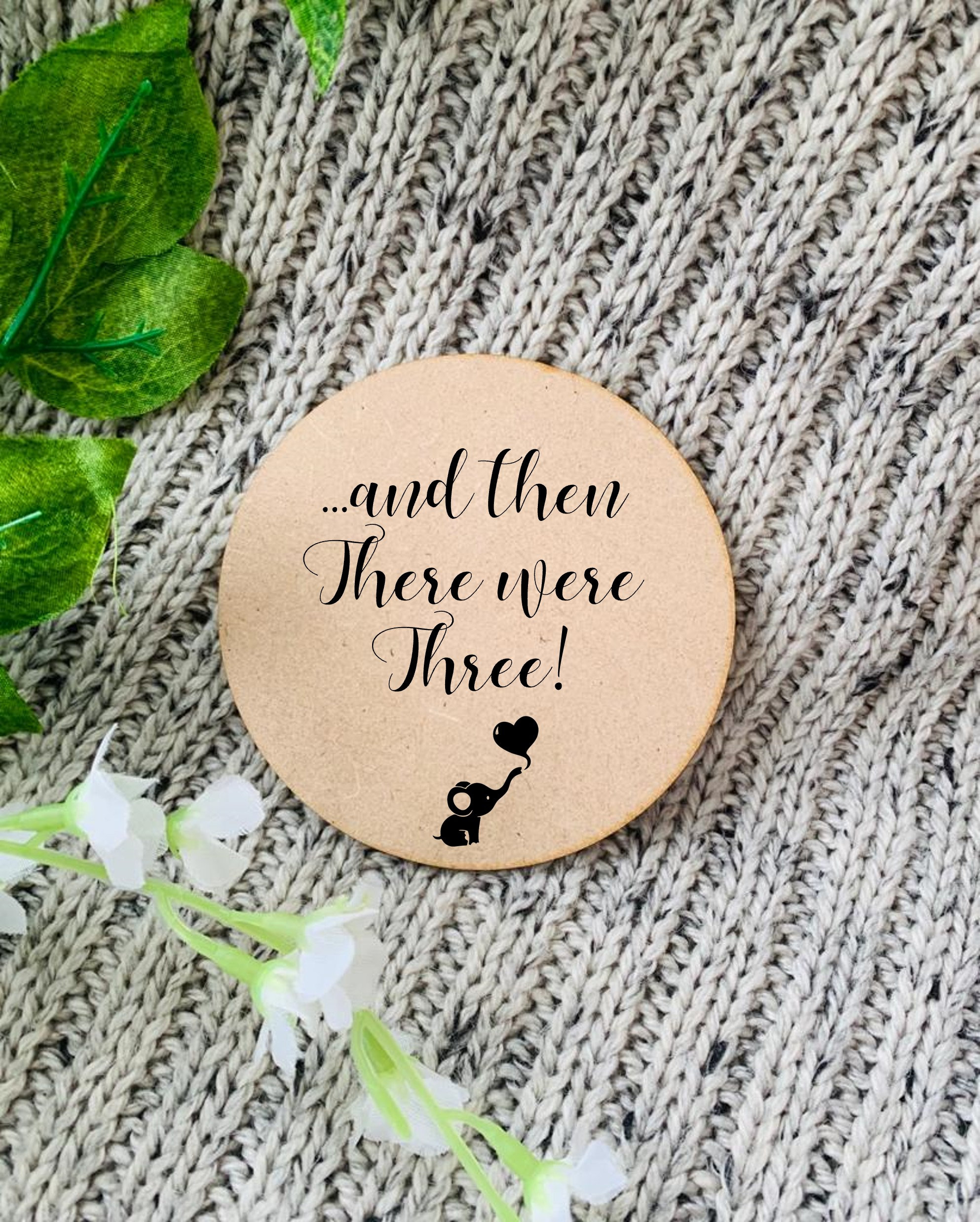 Baby Arrival Sign Hello World Now We Are Three Birth Announcement Plaque, New Baby Birth Gift Engraved Wood, Photo Prop,