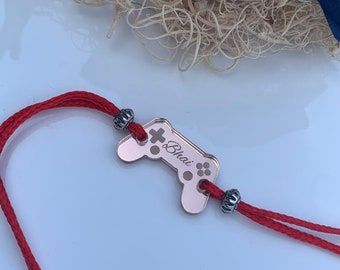 Personalised Rakhi For Raksha Bandan Rakhri Hindu Festival Gaming Fun Love my Brother