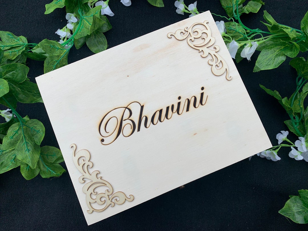 Name Box Sample Engraved Name Box - Personalised Wooden Box - Keepsake Memory Box ...