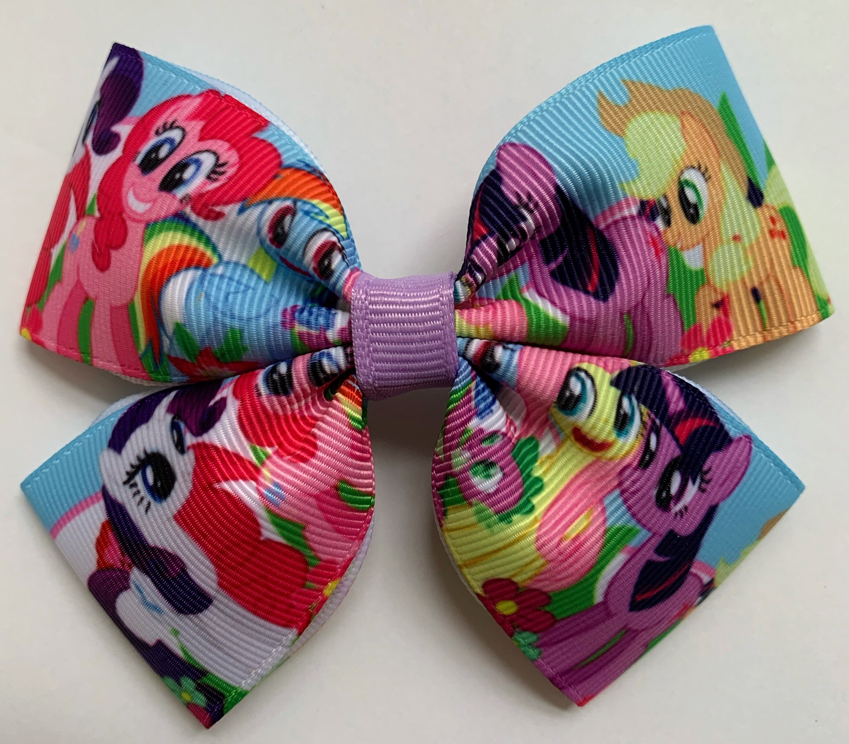 My Little Pony Hair Bow Rainbow Etsy