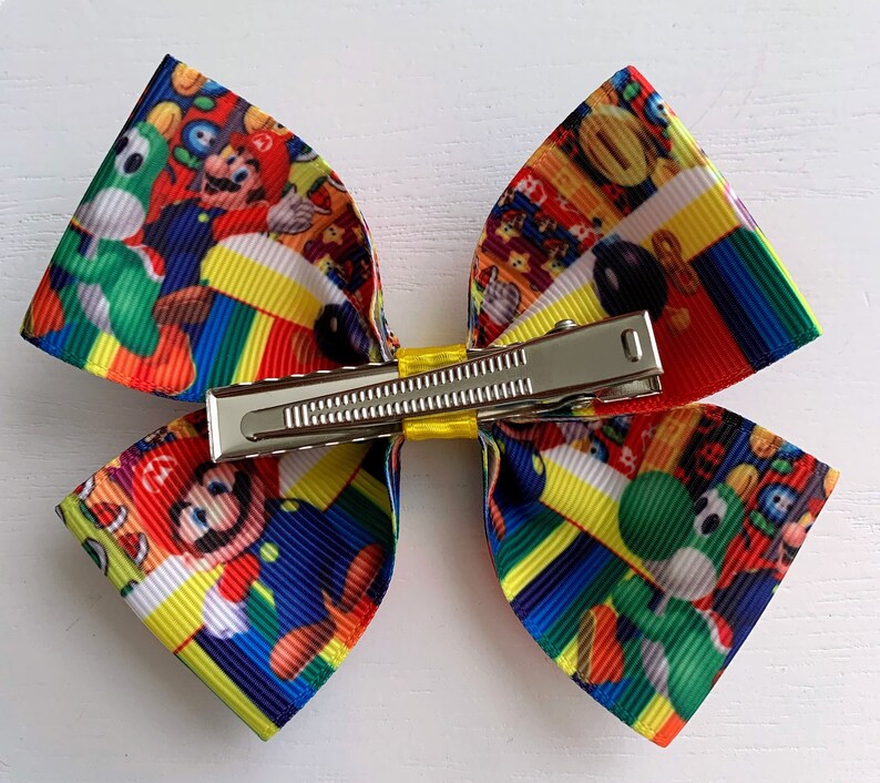 Super Mario Inspiré Handmade Collection Grand Romany HAIR BOWS 