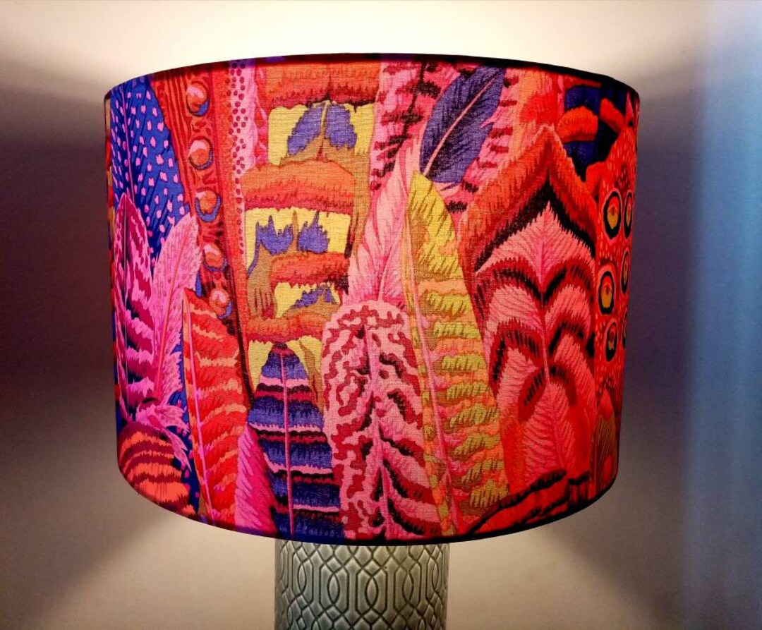 Lampshade BOHO, Boho Style, Funky Quirky Retro Lover Home Decor, Kaffe