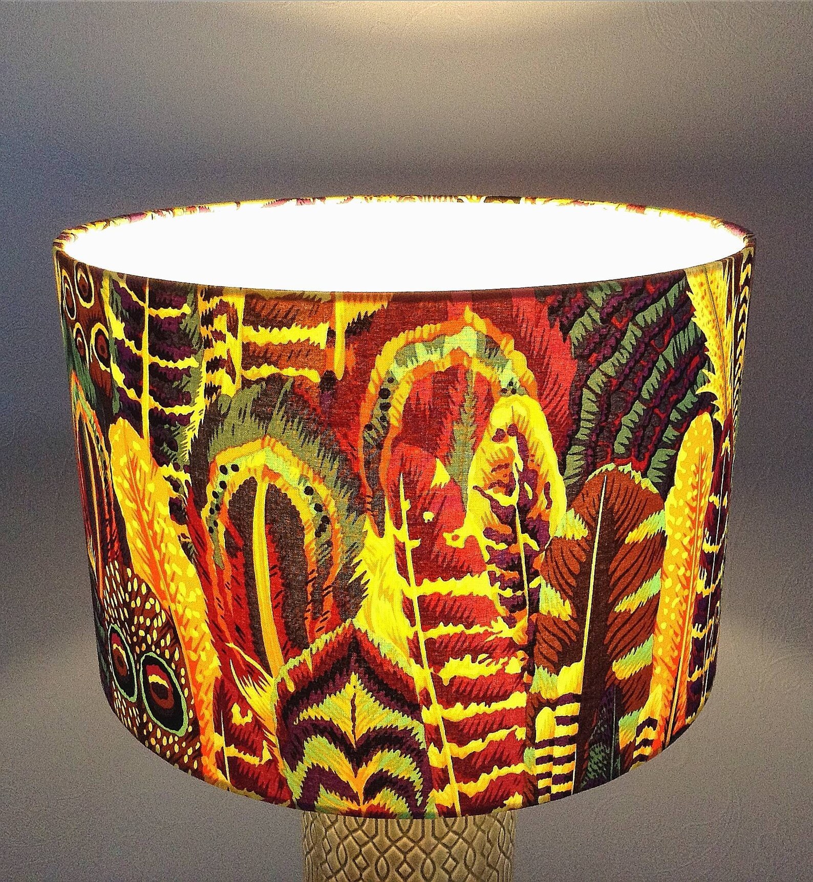 Lampshade BOHO Boho style richly illustrative Kaffe Fassett Etsy.de