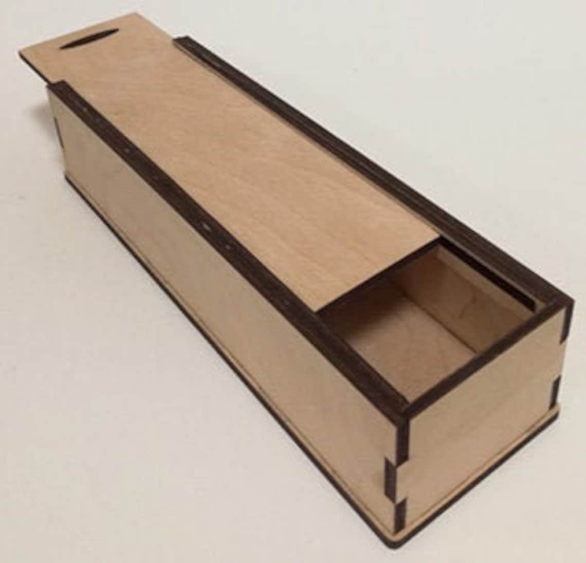 Lasercut blueprint. SVG PDF CDR. Pencil case. Pencil box. Etsy