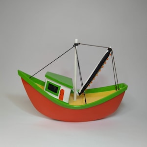 Fishing boat with nets