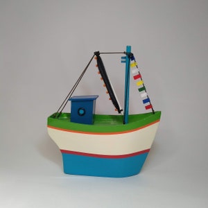 Fishing boat with nets