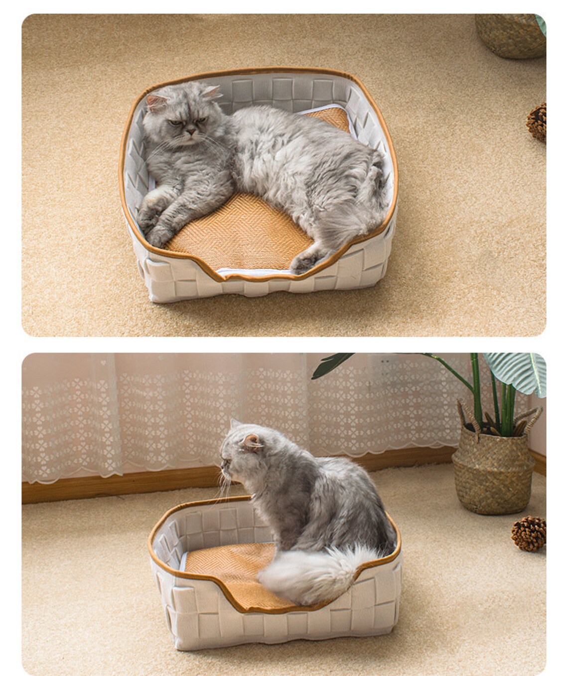 Pet BedSoft Pet Bed For Cats And Dogs Felt Cat Nest Four Etsy