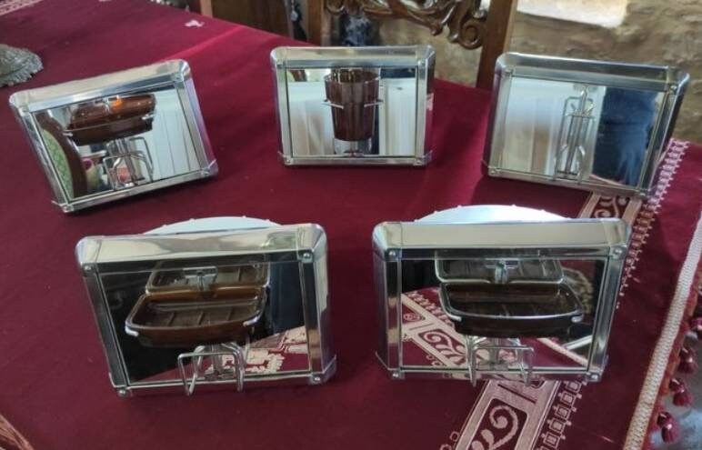 Hermoso conjunto de 5 accesorios de baño retráctiles en estilo | Etsy