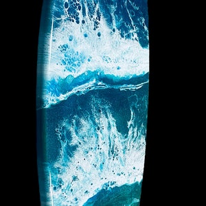 23” Surfboard Wall Resin Art, Wooden Wall Hanging Art,Beach House Decor, Surfer Gift, New Home Gift, Bar Decor