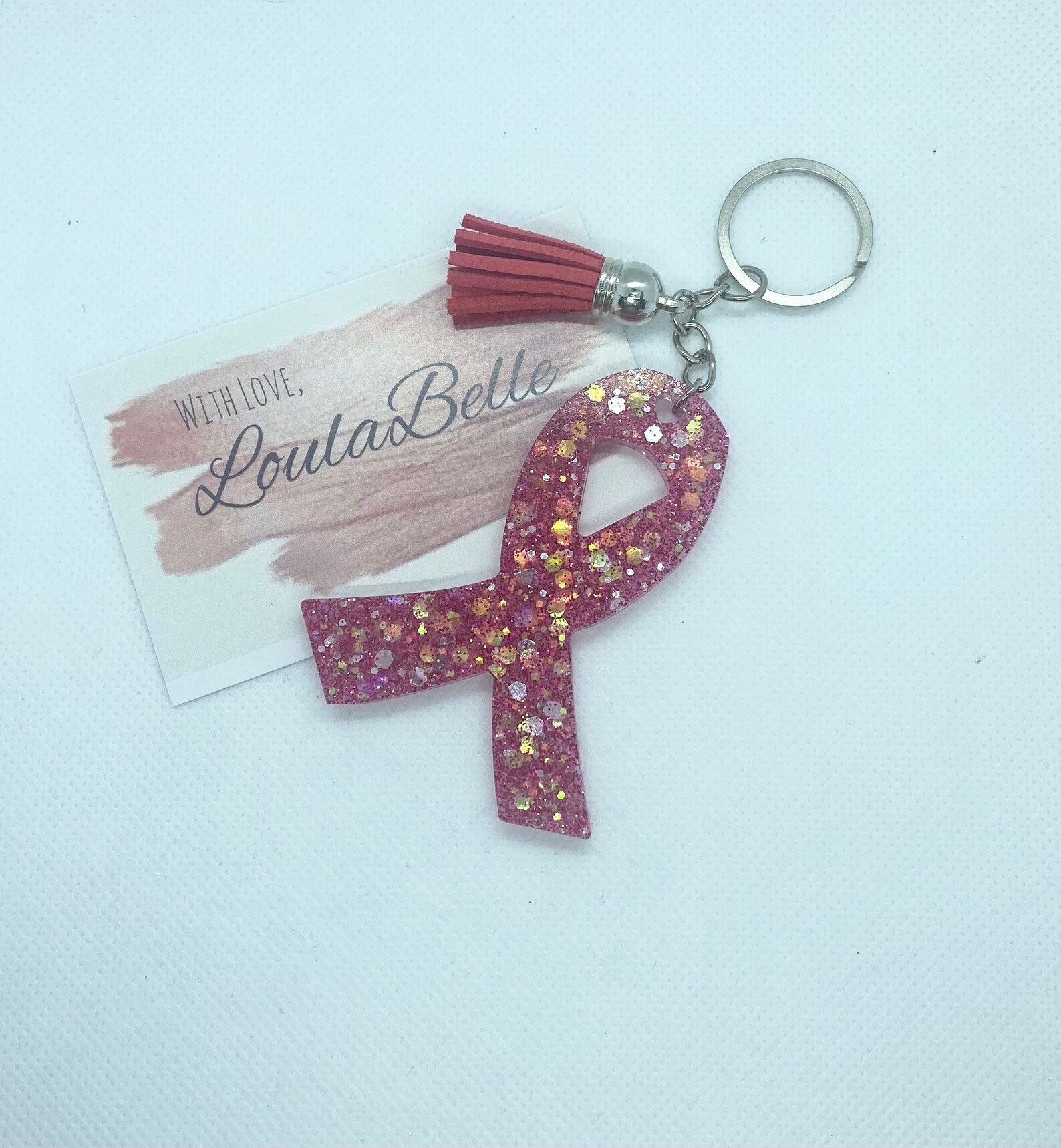Ribbon Keychain Etsy