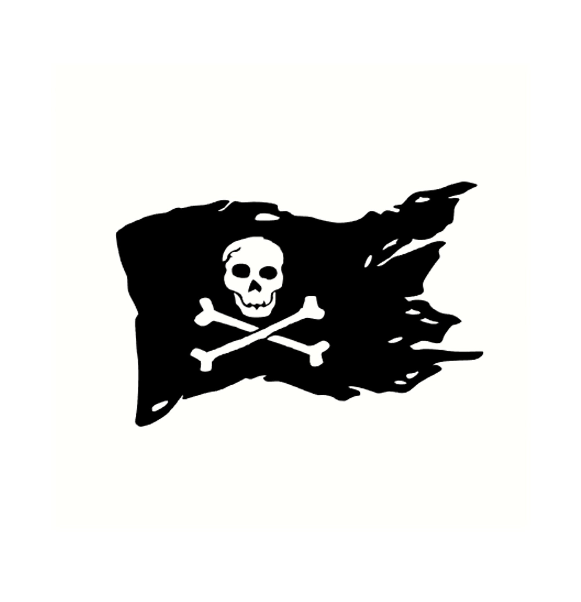 1 pezzo Bandiera pirata con teschio, decorazione per festa di