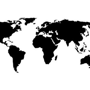Mapa do mundo Adesivo de vinil de alta qualidade para carros, motorhome, caravana, camping