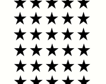 50s stars, vinyl stickers, bicycle stickers, car stickers, foil stickers