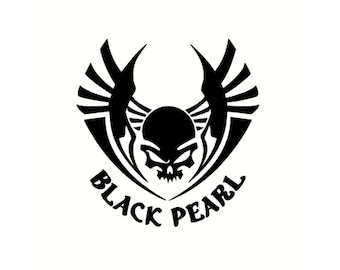 Black Pearl Cars Motorcycles Skull Sticker Pirates high quality vinyl sticker
