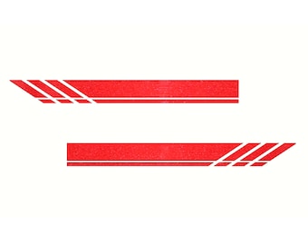 Car exterior mirror reflective film, 2x stripes, car stickers, tuning, styling, sport, racing