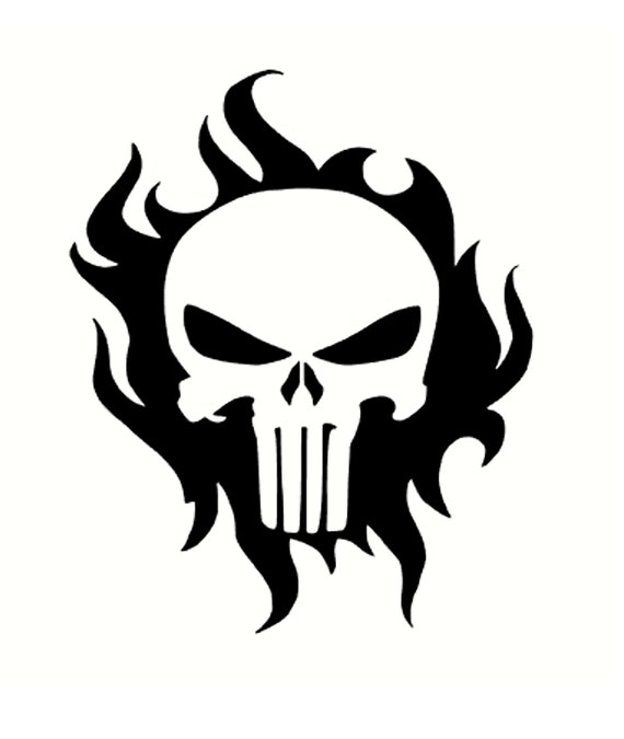 Auto Sticker Punisher Sticker Etsy Nederland