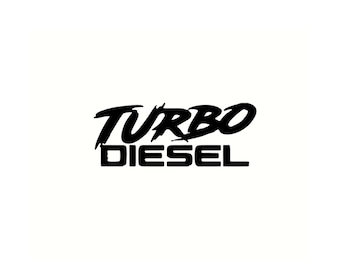 Car stickers Turbo Diesel