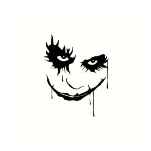 Cars Sticker Joker Face Sticker