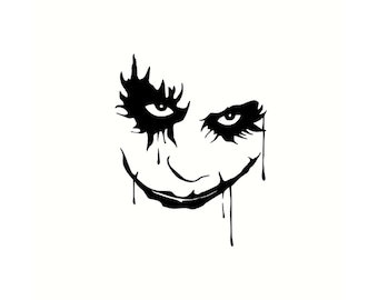 Cars Sticker Joker Face Sticker