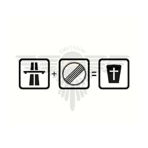 Autos Sticker, Highway Sticker, Need for Speed, Death, unlimited speed