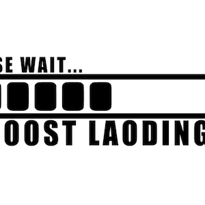 Cars Stickers Boost Laoding Vinyl Decal Racing Turbo Speed Power