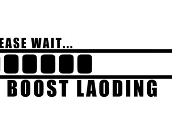 Cars Stickers Boost Laoding Vinyl Decal Racing Turbo Speed Power