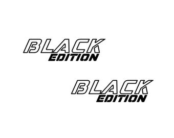 Black Edition 2x hochwertiger Vinyl Aufkleber für Autos Motorräder LKWs Fahrzeug