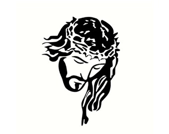 Jesus Kopf Aufkleber