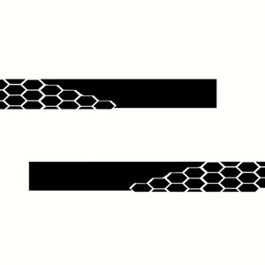 Car exterior mirror sticker, 2x stripes, vinyl sticker, tuning, styling, sport, racing