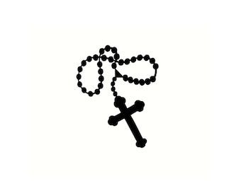 Kreuz mit Kette Aufkleber, kreuz und Kette Sticker, Cross with Chain, Auto Tuning