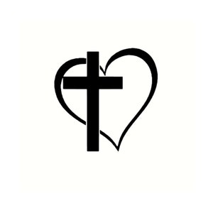 Heart & Cross Stickers