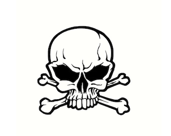 Skull Sticker, Totenkopf Aufkleber, Autos Motorrad LKW Schiff Tuning, Vinyl,Foil Decal