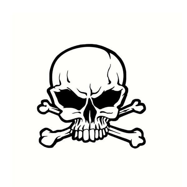 Skull Sticker, Totenkopf Aufkleber, Autos Motorrad LKW Schiff Tuning, Vinyl,Foil Decal