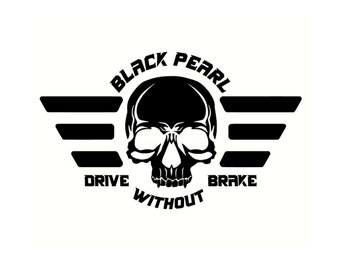 Auto Sticker, Black Pearl, Car, Truck, Boat, Schiff, Motorcycle, Motorrad, Autos, LKWs, Tuning, Sticker, Decal