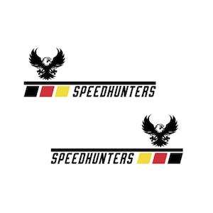 Eagle Sticker Speed Hunters vinyl Sticker Striking design in the colors of the countries flag for cars & motorcycles