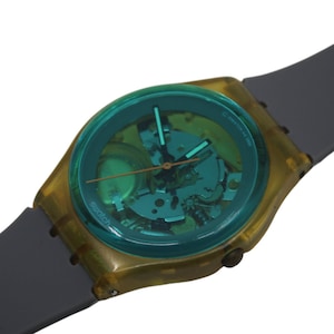Rare Vintage 1987 Swatch TURQUOISE BAY GK103 - Unworn Rare Vintage 1987 Swatch TURQUOISE BAY GK103 - Unworn
