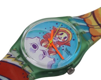1995, Vintage Gents Solar Swatch, 'Lots of Sun', SRJ100