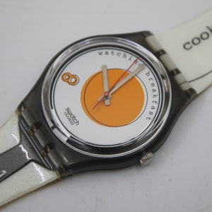 1995 Vintage Gents Swatch &#39;Sunny Side Up&#39;  GM135, NEW OLD STOCK, Never Used condition, working 100%, with the original strap