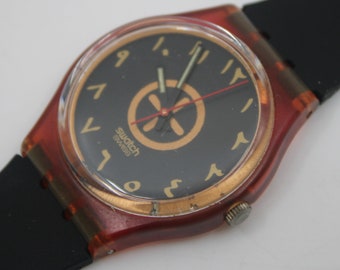 1990 Vintage Gents Swatch 'traffic Jam' GB412, New Old Stock, Never Worn, Working 100%, Original Strap - Etsy 1990 Vintage Gents Swatch 'traffic Jam' GB412, New Old Stock, Never Worn, Working 100%, Original Strap - Etsy