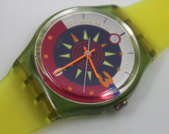 1993, Swatch, Gents, 'Soleil', GL105, nice used condition, working 100%, brand new, non-original strap