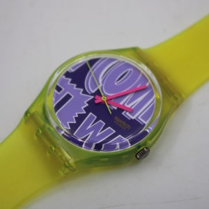 1990 Vintage Gents Swatch &#39;Robin&#39;  GJ103, New Old Stock, Unused Condition, working 100% with a NON-original brand new strap