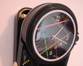 LIFE SIZE 1980s vintage Le Clip 'Swatch' pocket watch, wall clock, store display, very rare and very funky, BIG