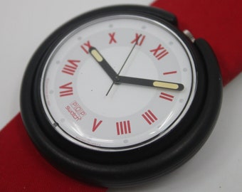 1992, Swatch, PopSwatch, 'Tibet', PWB170, good, used condition, working 100%, with original strap