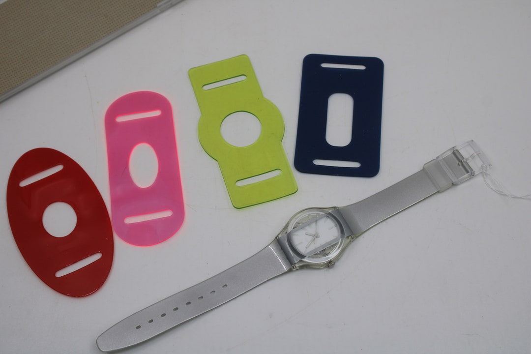 Vintage 2001‎ Swatch Watch Masking GK335 Standard - Read Vintage Swatch RARE 2001 Called Masking GK335 Never Worn in  main image 2