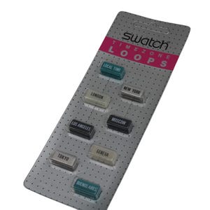 Bracelet Swatch Timezone Loops vintage, pour montres Swatch homme 34 mm, neuf, Swatch d'origine.