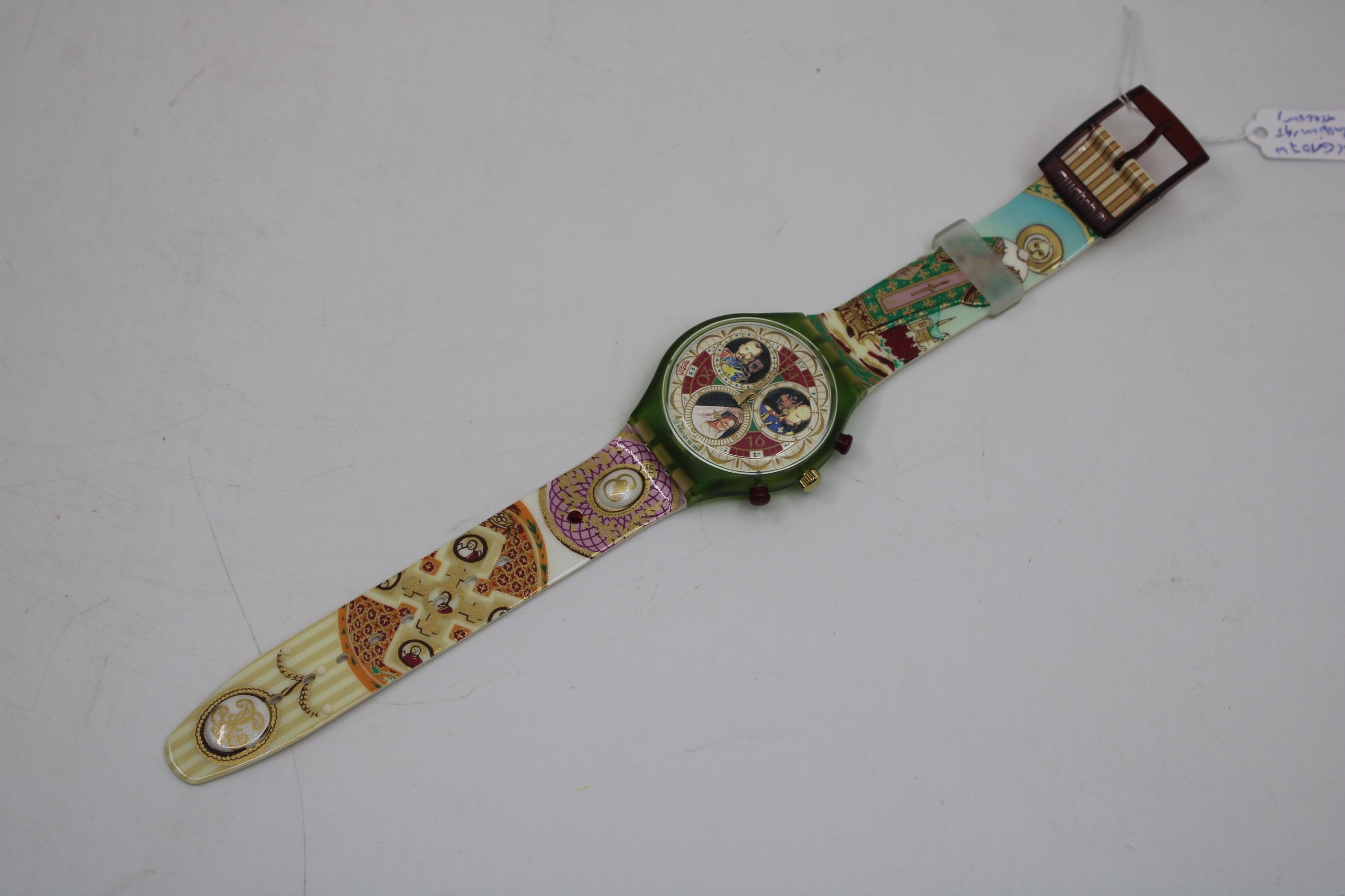 Vintage 1995 Swatch Chrono Russian Treasury Watch 1996 Winter Olympics Germany Swatch Chrono Olimpic Kalos Limited Edition for $179 for  main image 4