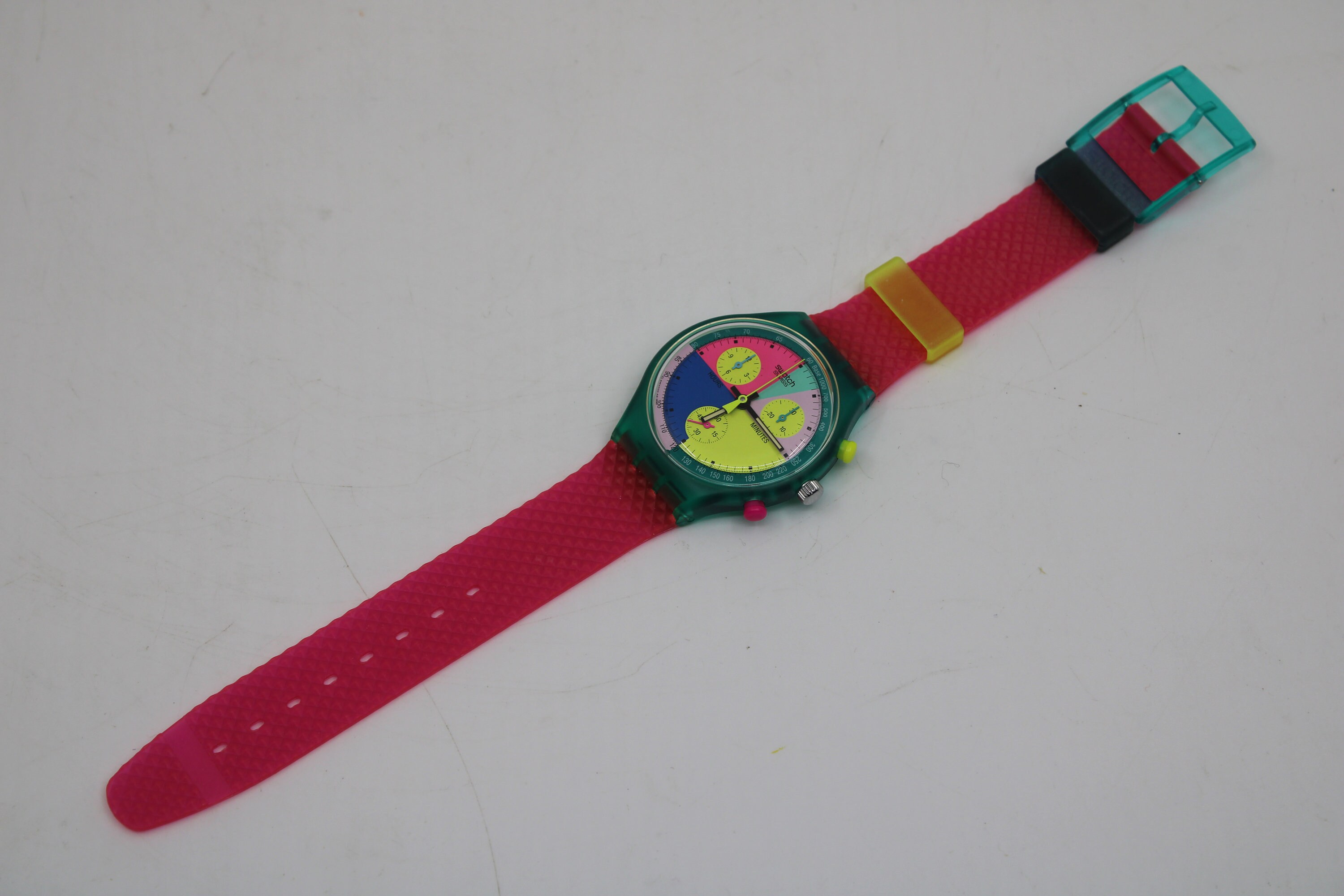 NEW, Unused 1991 Swatch Flash Arrow Wristwatch, SCL100