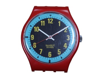 Vintage 1986 Swatch Maxi Wall Clock VASILY MLW111 - 209cm Tall