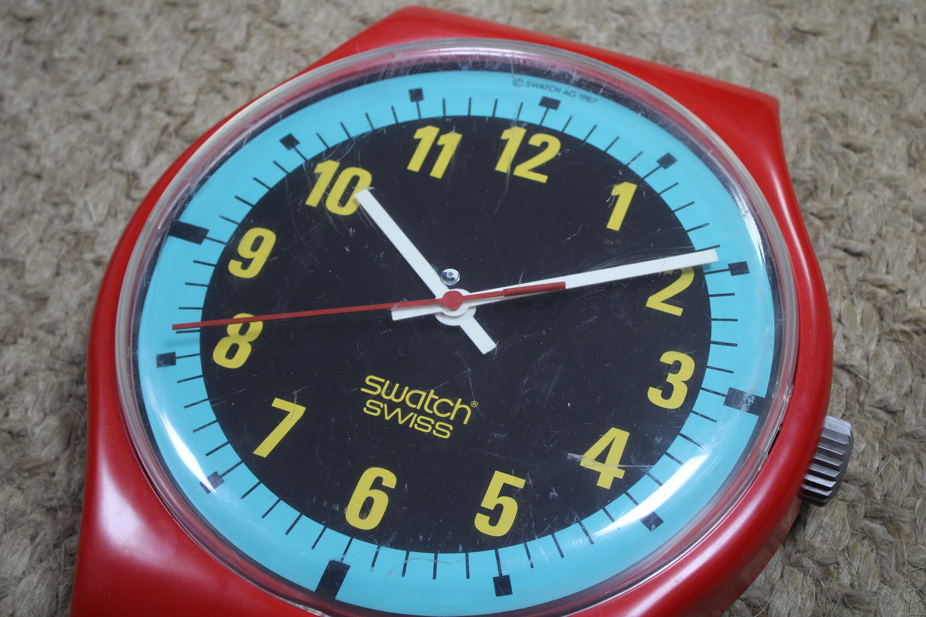 VERY GOOD Condition 1997 Maxi Swatch, 'blue Racer', MLR107 Unique