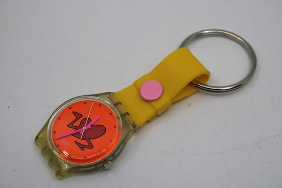 Unique, Vintage Swatch Keychain, GK237, 1997, 'Po… - image 1